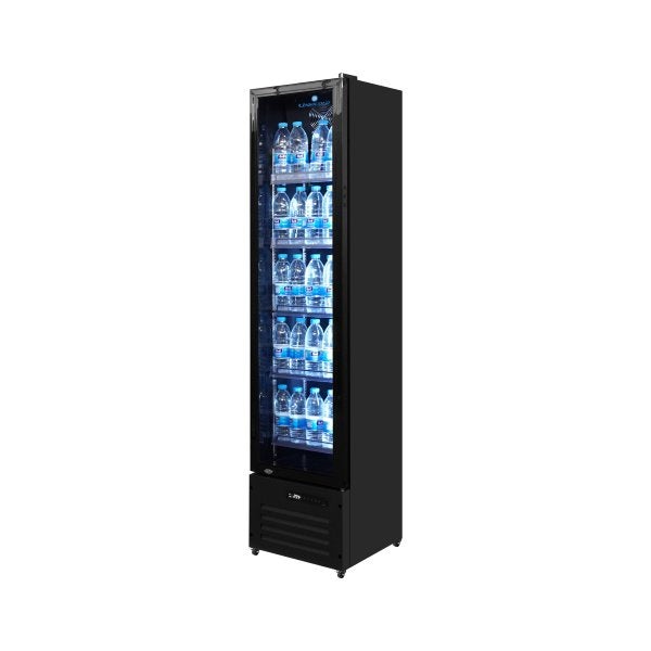 Glasdeurkoelkast 164L – Smal Model – Horeca, Ophalen of Verzenden, Nieuw in verpakking, Koelen en Vriezen
