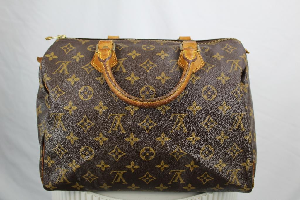 Louis Vuitton Speedy 30 - 1114, Sieraden, Tassen en Uiterlijk, Tassen | Damestassen, Gebruikt, Bruin, Ophalen of Verzenden, Lv