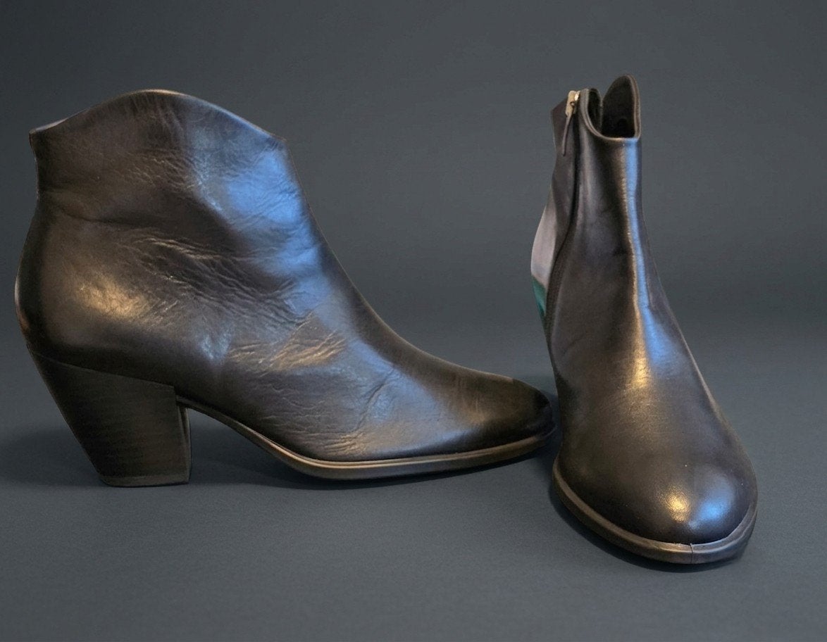 ECCO Shape 55 Western enkellaarsjes Zwart - Maat 40, Ecco, Zwart, Lage of Enkellaarzen, Ophalen of Verzenden