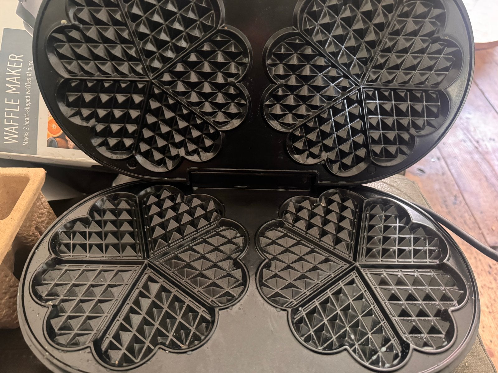 SilverCrest Wafelijzer - Hartjeswafels - 1200W, Ophalen of Verzenden, Zo goed als nieuw