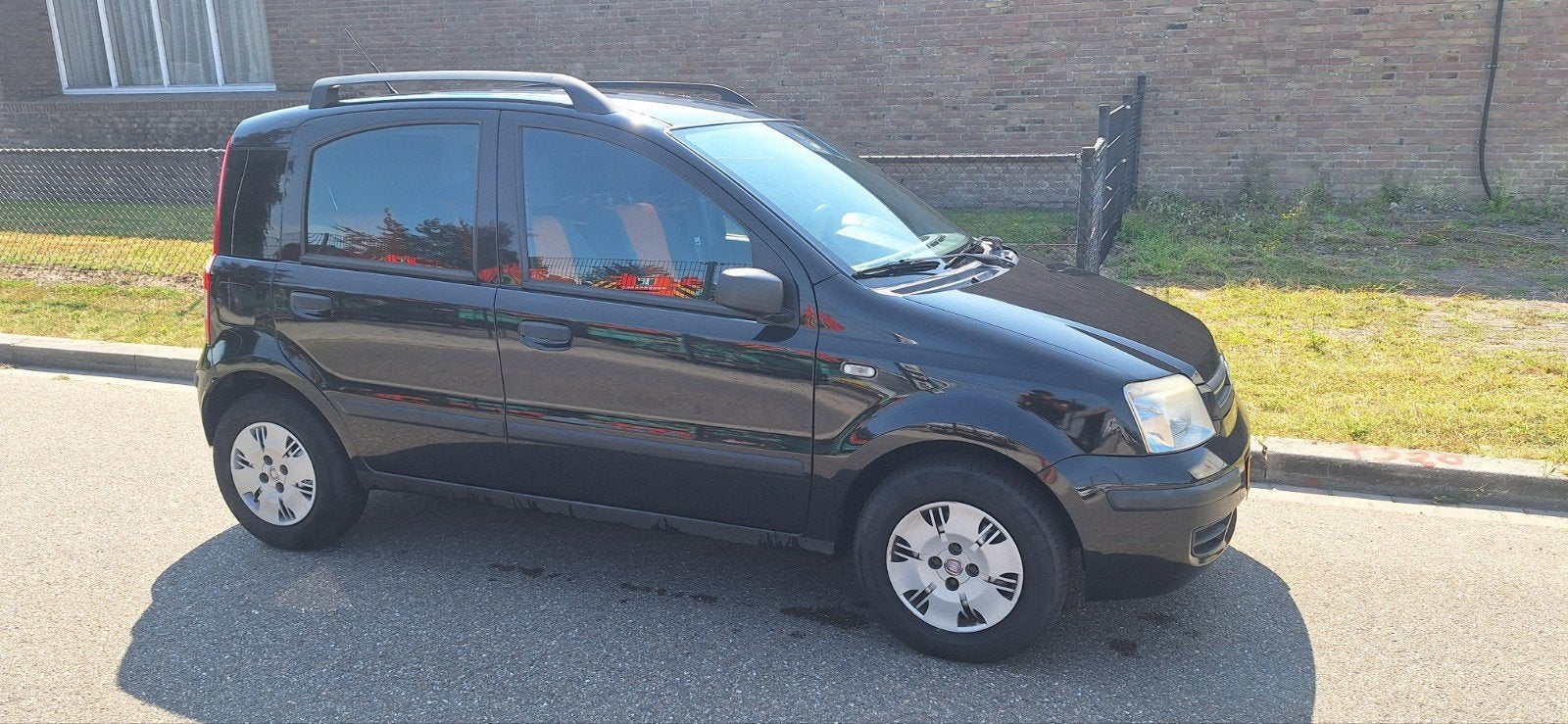 Fiat Panda 1.2 44KW 60PK 2008 Zwart, Auto's, Fiat, Voorwielaandrijving, Zwart, Origineel Nederlands, Handgeschakeld