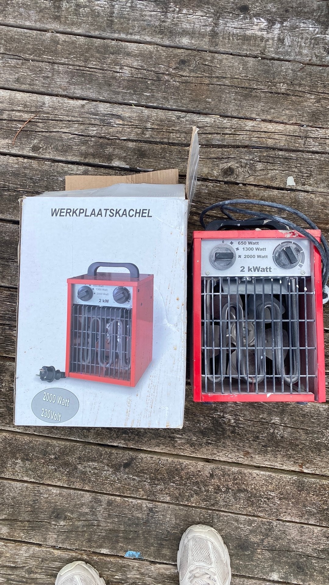 2x werkplaatskachel, Ophalen, Gebruikt, Minder dan 60 cm