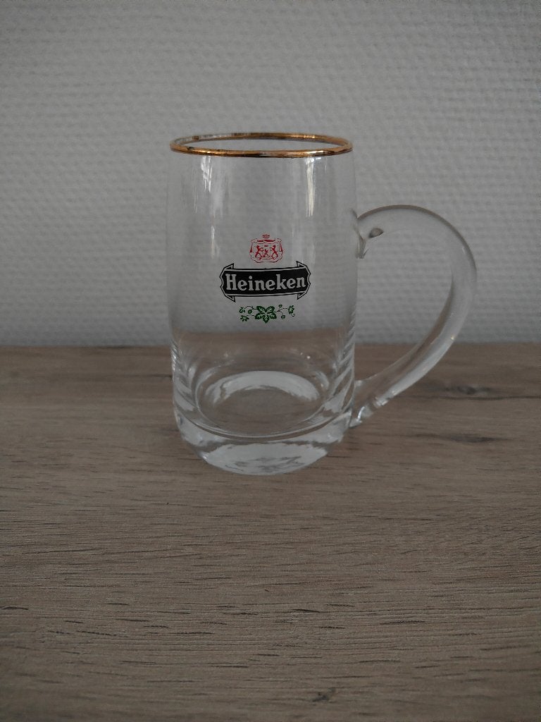 Heineken kleine pul en/of glas, Verzamelen, Biermerken, Ophalen of Verzenden, Zo goed als nieuw, Glas of Glazen, Heineken