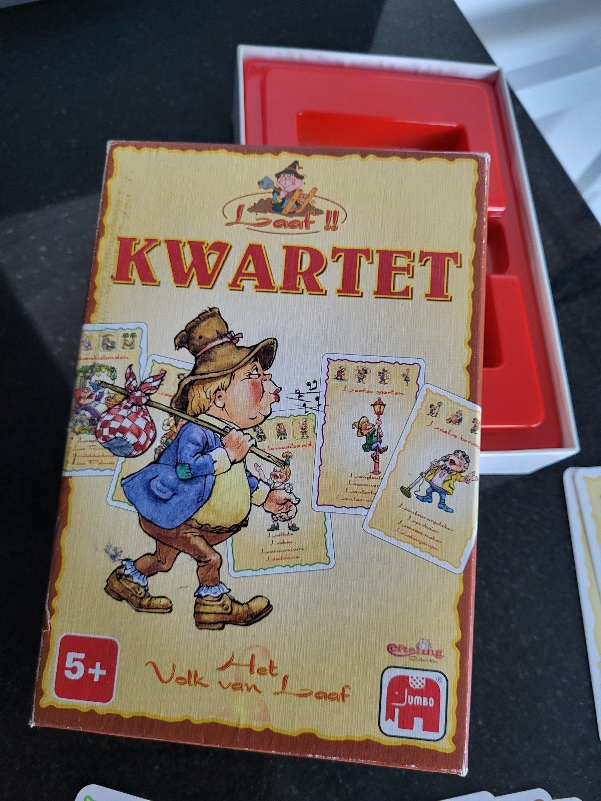 Efteling Kwartet: Het Volk van Laaf - Jumbo Kaartspel, Drie of vier spelers, Ophalen of Verzenden, Gebruikt, Jumbo