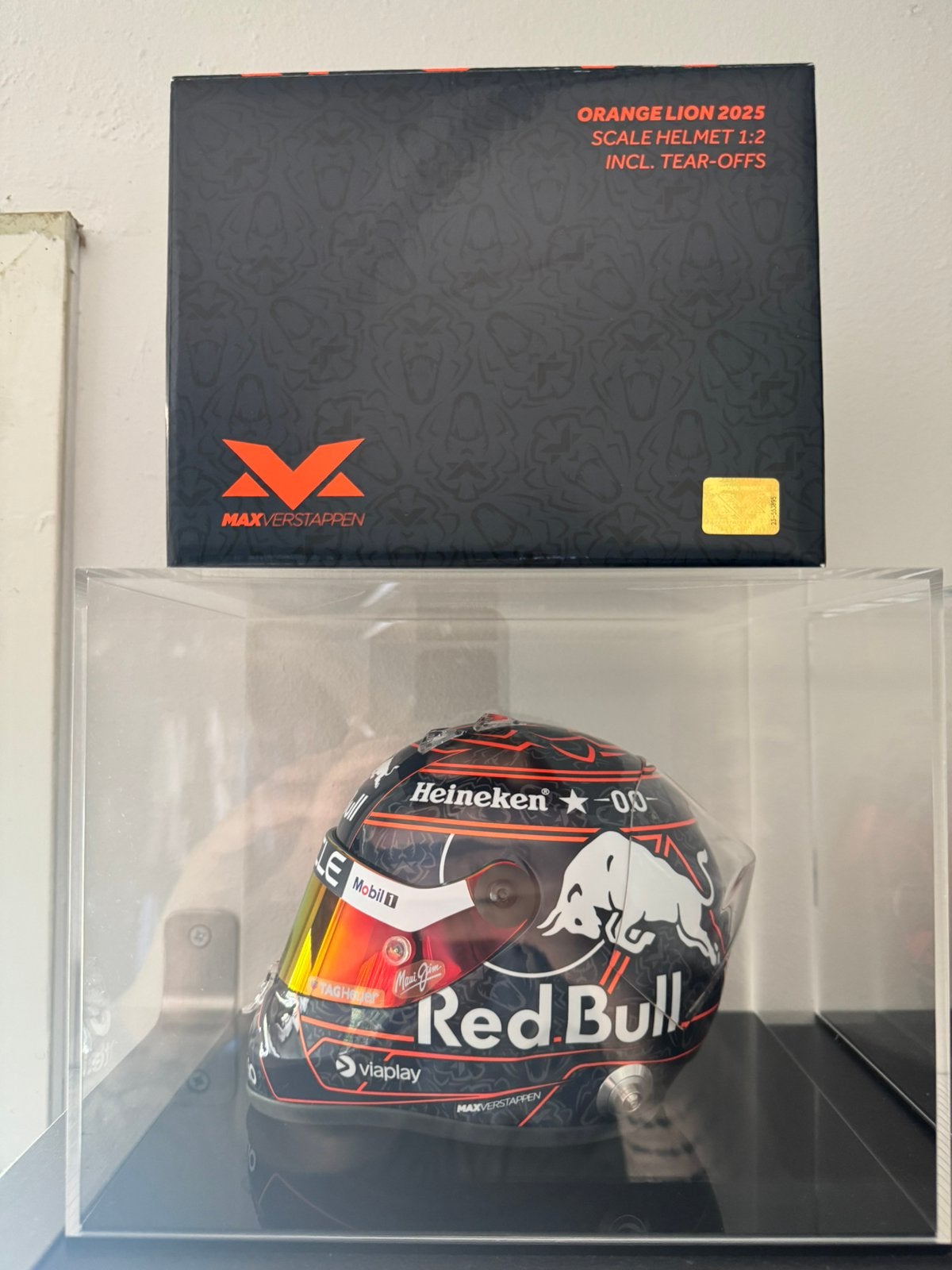 Orange Lion helm 1:2, Hobby en Vrije tijd, Modelauto's | 1:5 tot 1:12, Ophalen, Zo goed als nieuw, Auto