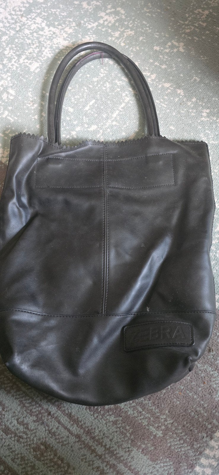 Zwarte ZEBRA tas met bijpassend portemonneetje, Ophalen of Verzenden