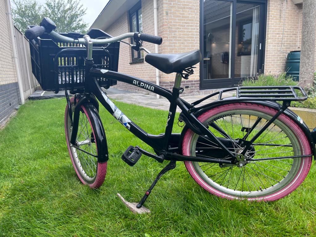 Alpina 22 inch fiets, Fietsen en Brommers, Fietsen | Jongens, Ophalen, Terugtraprem, 22 inch, Gebruikt