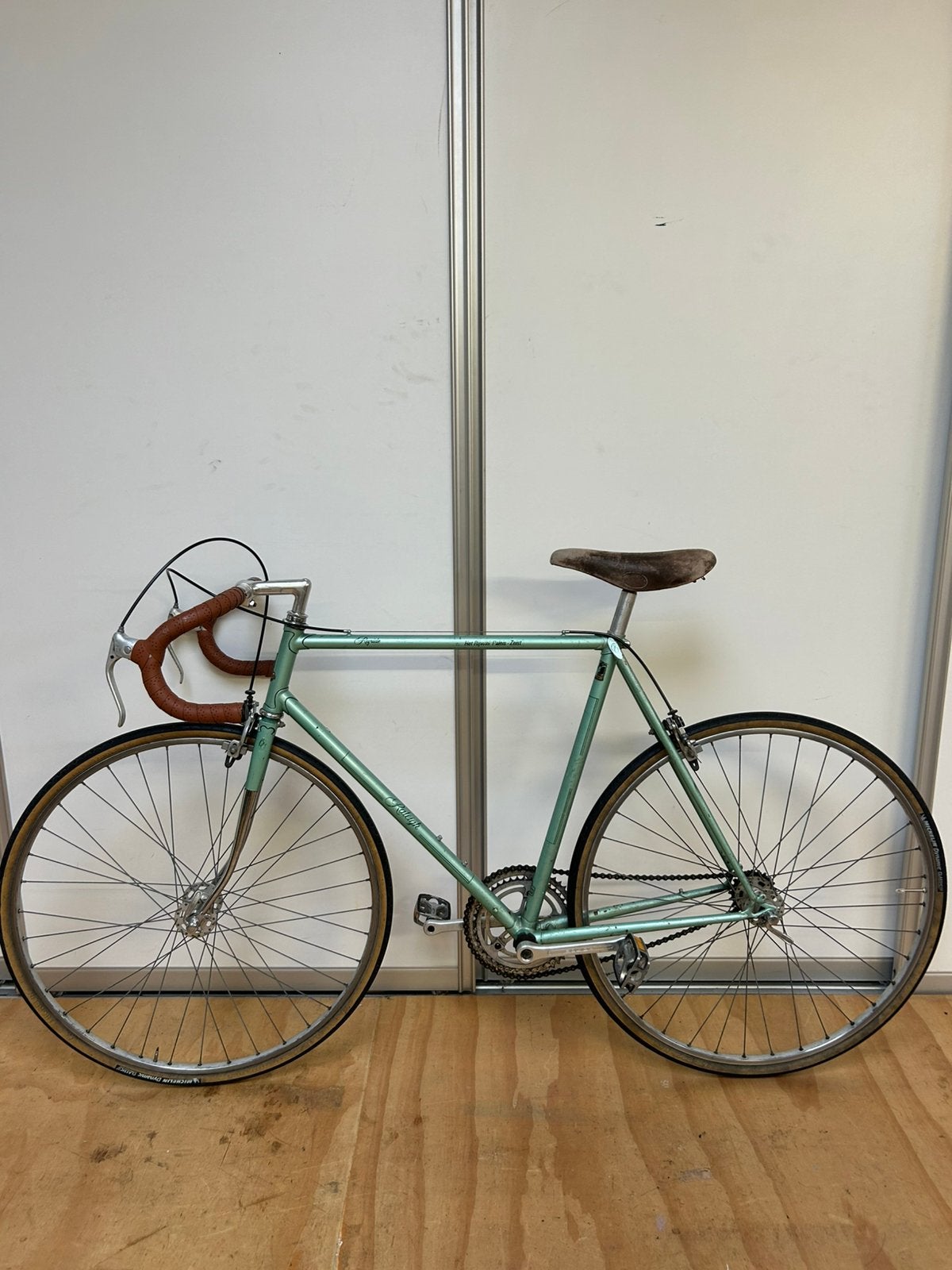 Vintage Raleigh Racefiets 28inch, 55 tot 59 cm, Ophalen, Velgrem, Jaren '60 of nieuwer