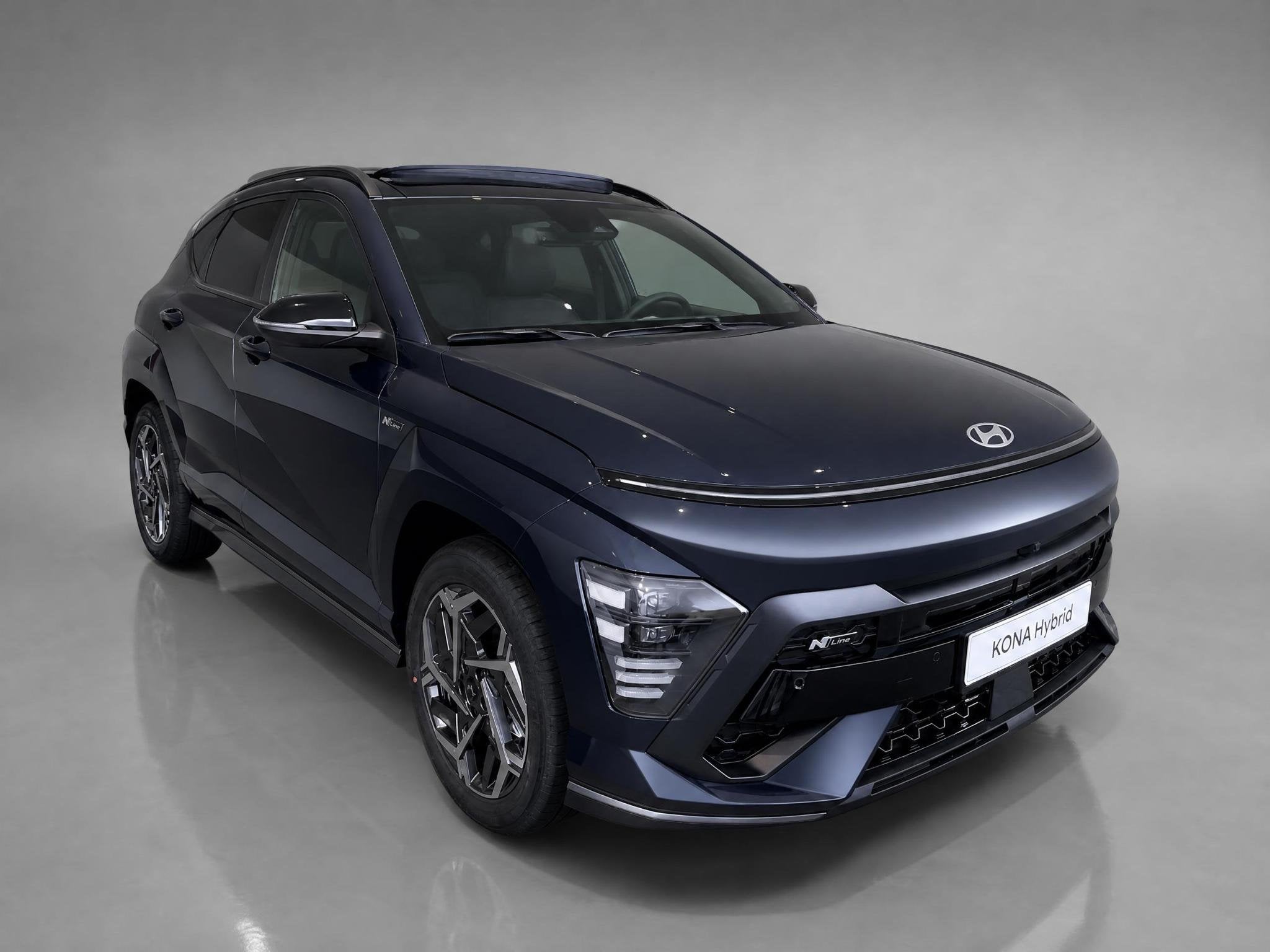 Hyundai Kona 1.6 GDI HEV N Line Sky | Schuif/ kanteldak | Cr, Auto's, 137 pk, Euro 6, Met garantie (alle), Blauw