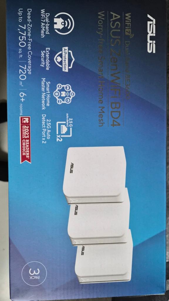 Asus zenwifi bd4 3 pack wit, Computers en Software, Routers en Modems, Zo goed als nieuw, Router, Ophalen