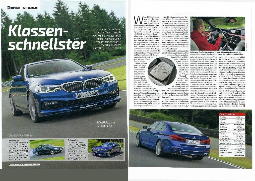 BMW Alpina B5 Biturbo G30 G31 ? eerst 12x autotest lezen, Ophalen, Gelezen, BMW