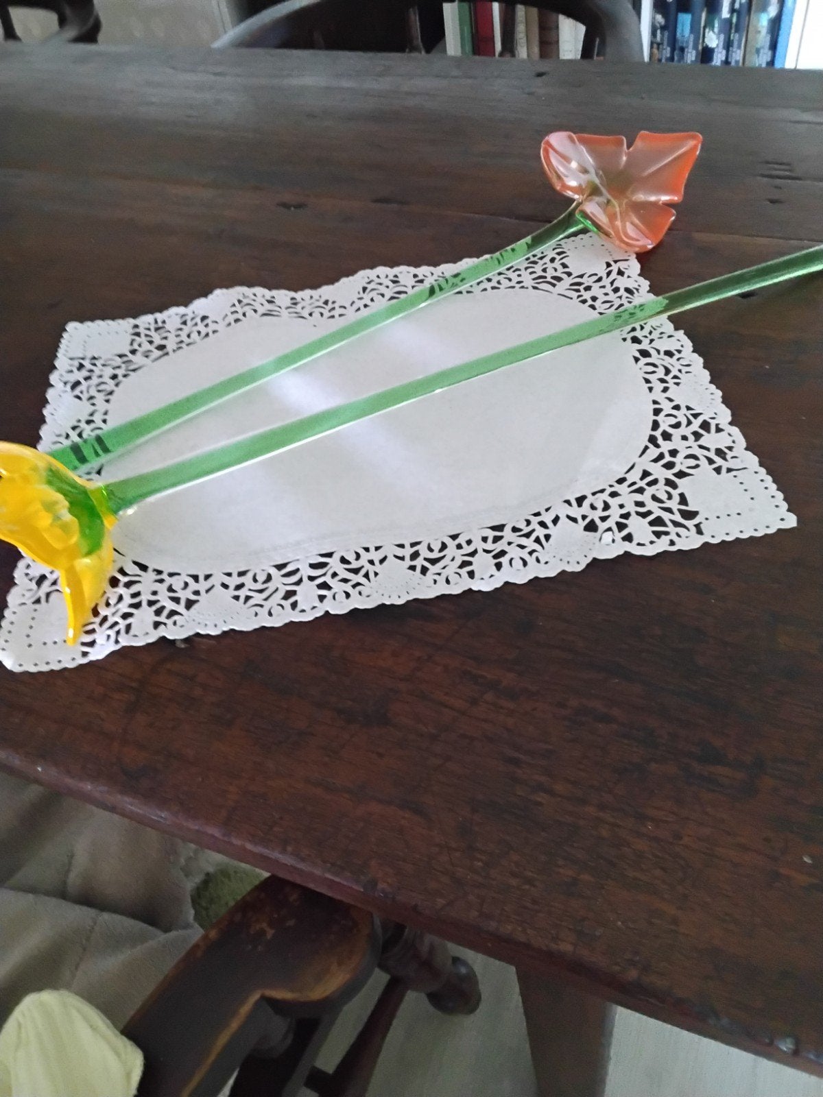 Grote glazen bloemen, Antiek en Kunst, Ophalen