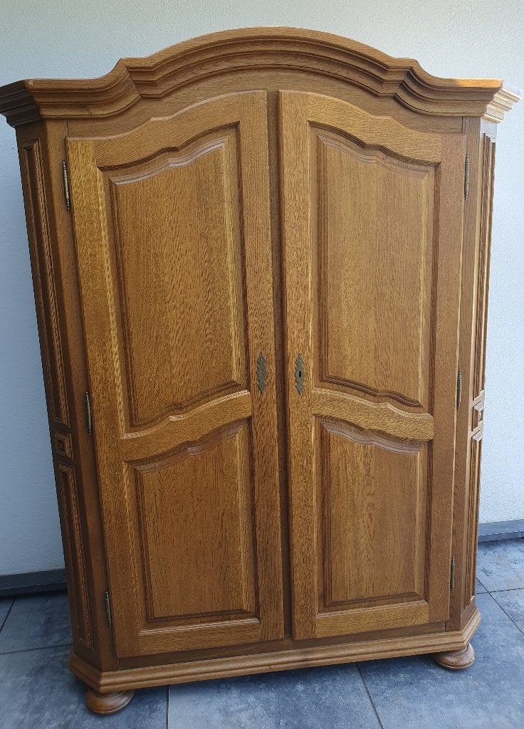 Massief eiken kledingkast - Barok stijl, Huis en Inrichting, Ophalen, Gebruikt, Barok, 100 tot 150 cm