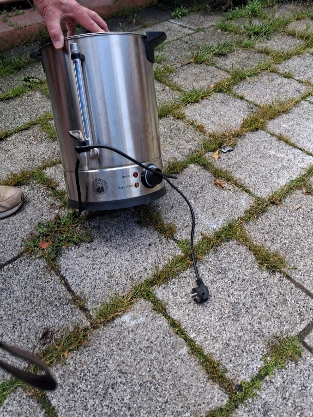 Glühwein Ketel / Drank Dispenser RVS - Zo goed als nieuw, 2 liter of meer, Ophalen of Verzenden, Zo goed als nieuw, Rvs
