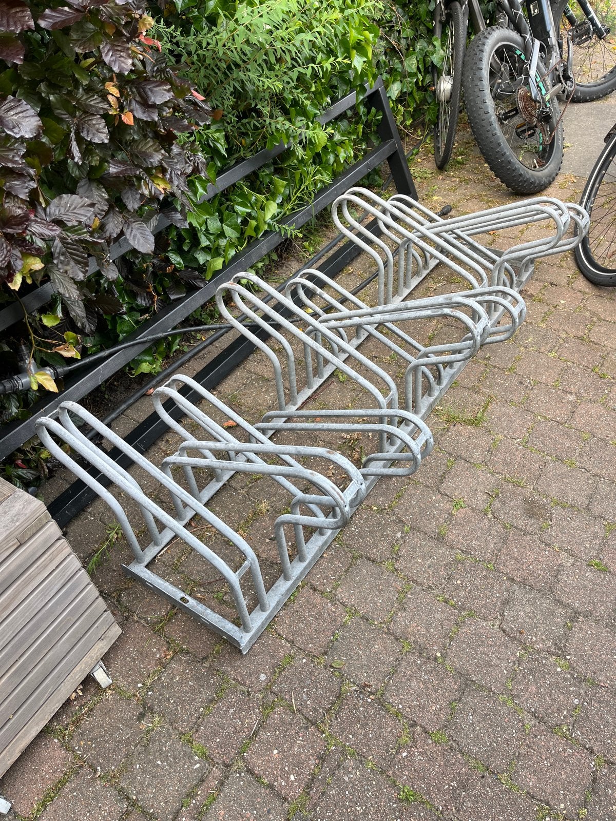 Fietsenrek voor 12 fietsen - Gegalvaniseerd staal, Ophalen, Gebruikt