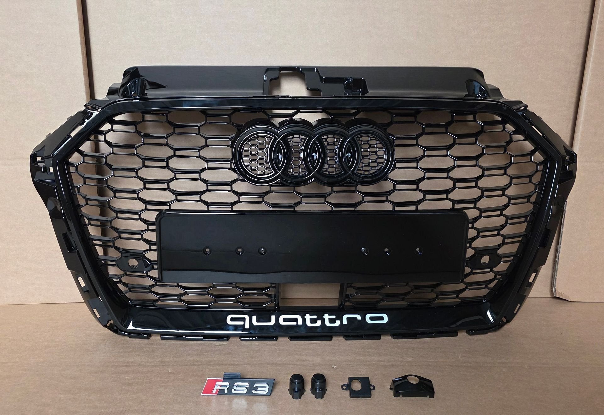 Grill AUDI A3 8V GRILLE RS3 LOOK ACC FACELIFT bj.2017-2021, -, Nieuw, Ophalen of Verzenden, -