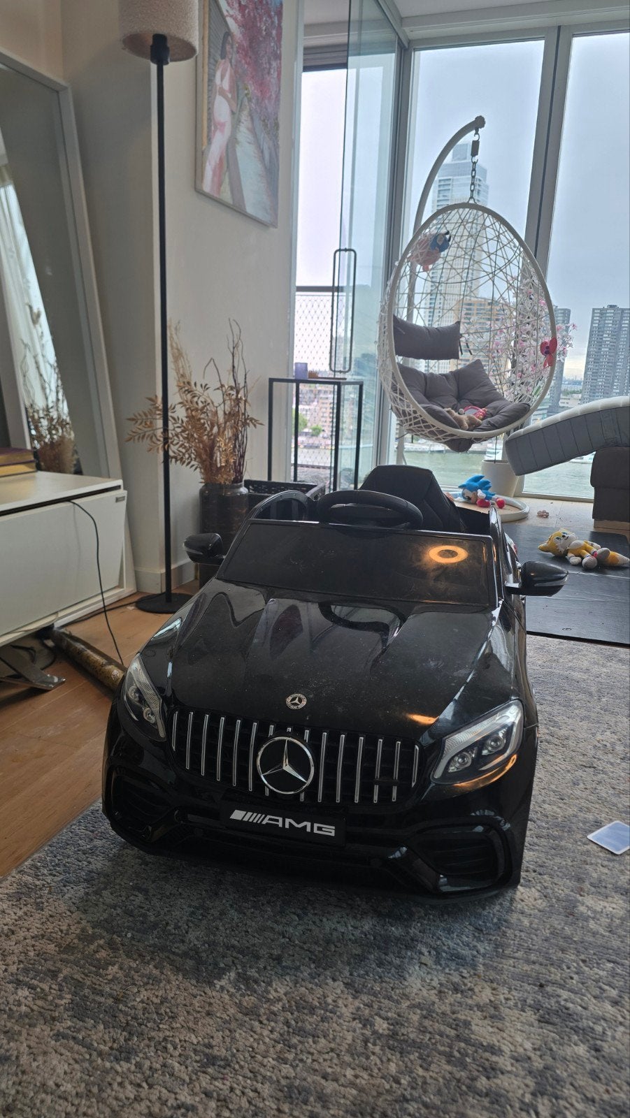 For kids Mercedes-Benz AMG GLC 63S Elektrische Kinderauto, Ophalen, Gebruikt