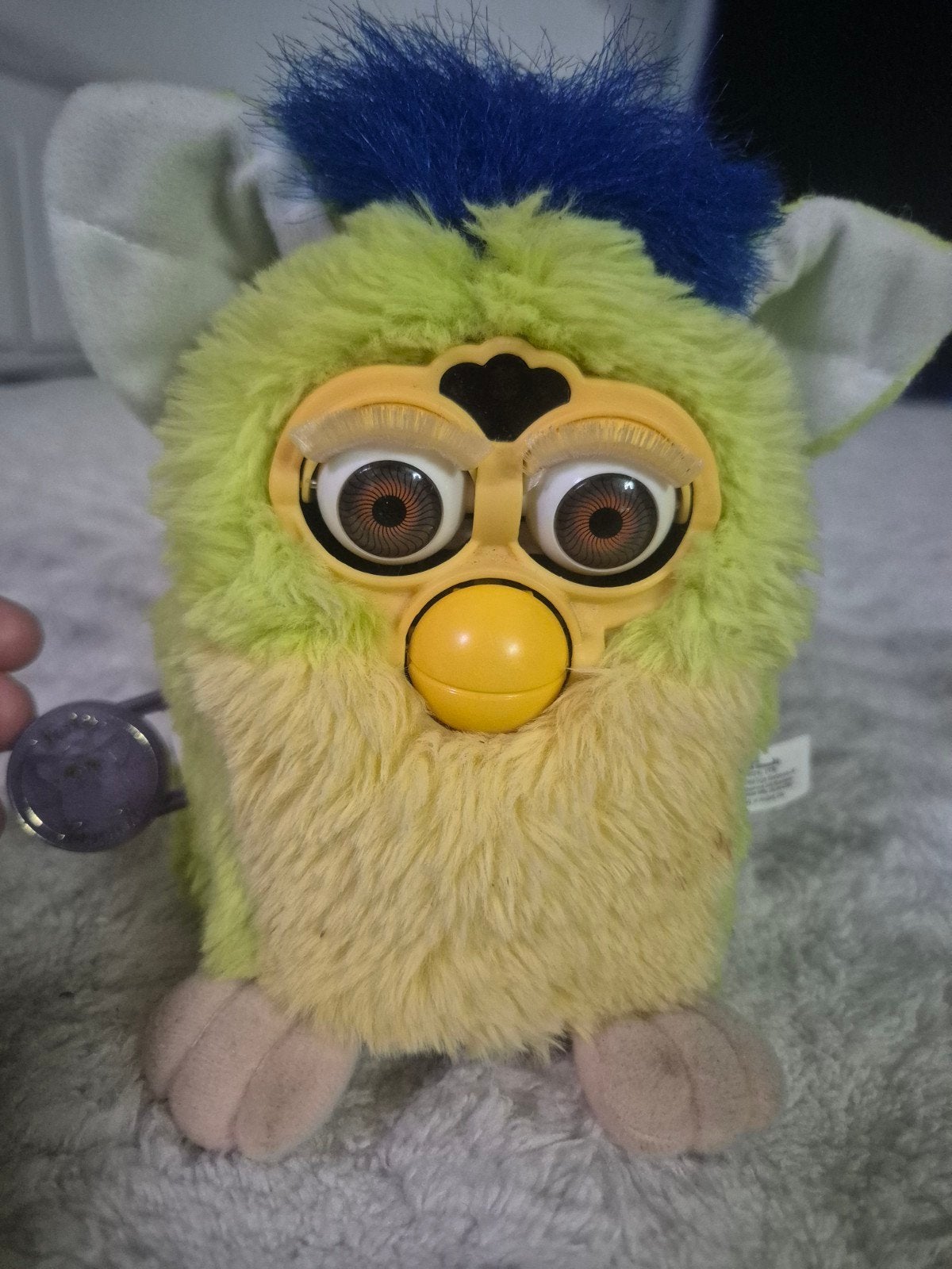 Vintage Furby 1999 Tiger Electronics - Groen/Blauw, Ophalen of Verzenden, Gebruikt
