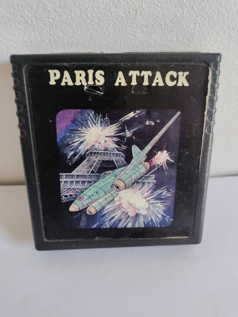 Atari Paris Attack game cartridge, Ophalen of Verzenden, Gebruikt, Met 1 controller, Atari 2600