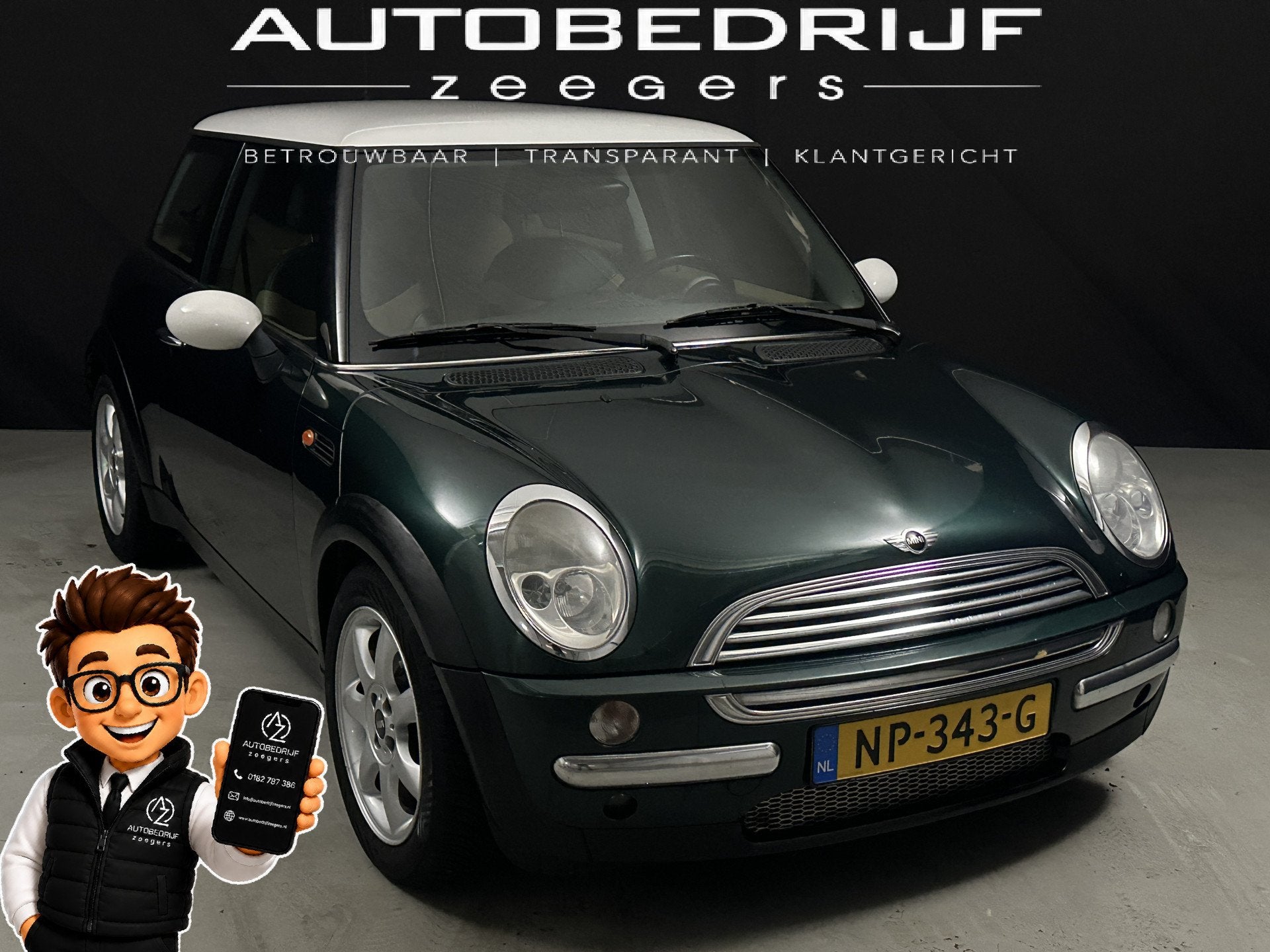 MINI 3-deurs 1.6 Cooper *AC*Heatseat*Goed onderhouden*, Auto's, Mini, Voorwielaandrijving, 15 km/l, Gebruikt, 4 cilinders