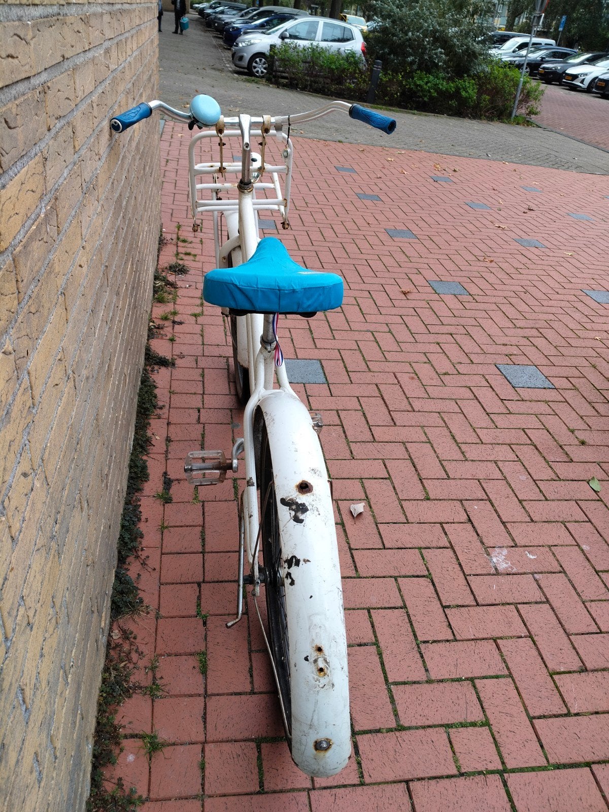 Witte gebruikt damesfiets - 26", Ophalen, Terugtraprem, Gebruikt, Staal
