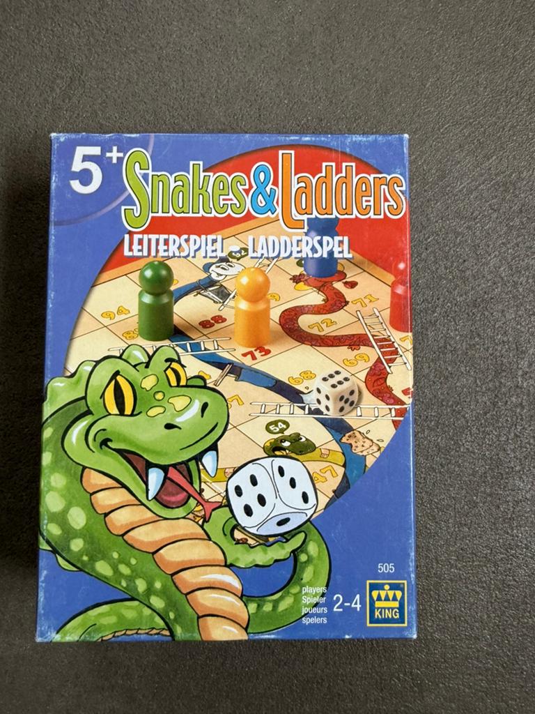 Snake en Ladders spel - lekker ouderwets, Ophalen of Verzenden, Zo goed als nieuw