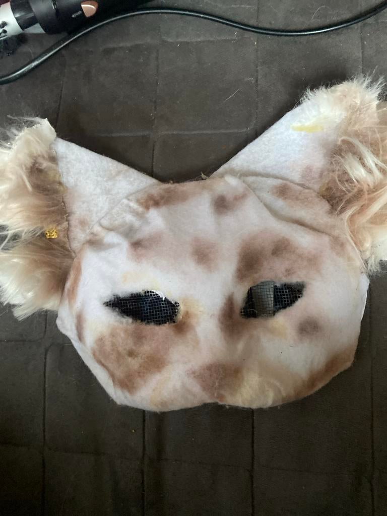 Handgemaakt Therian Kattenmasker - Uniek en Speels, Hobby en Vrije tijd, Kostuums, Theaterbenodigdheden en LARP, Ophalen of Verzenden