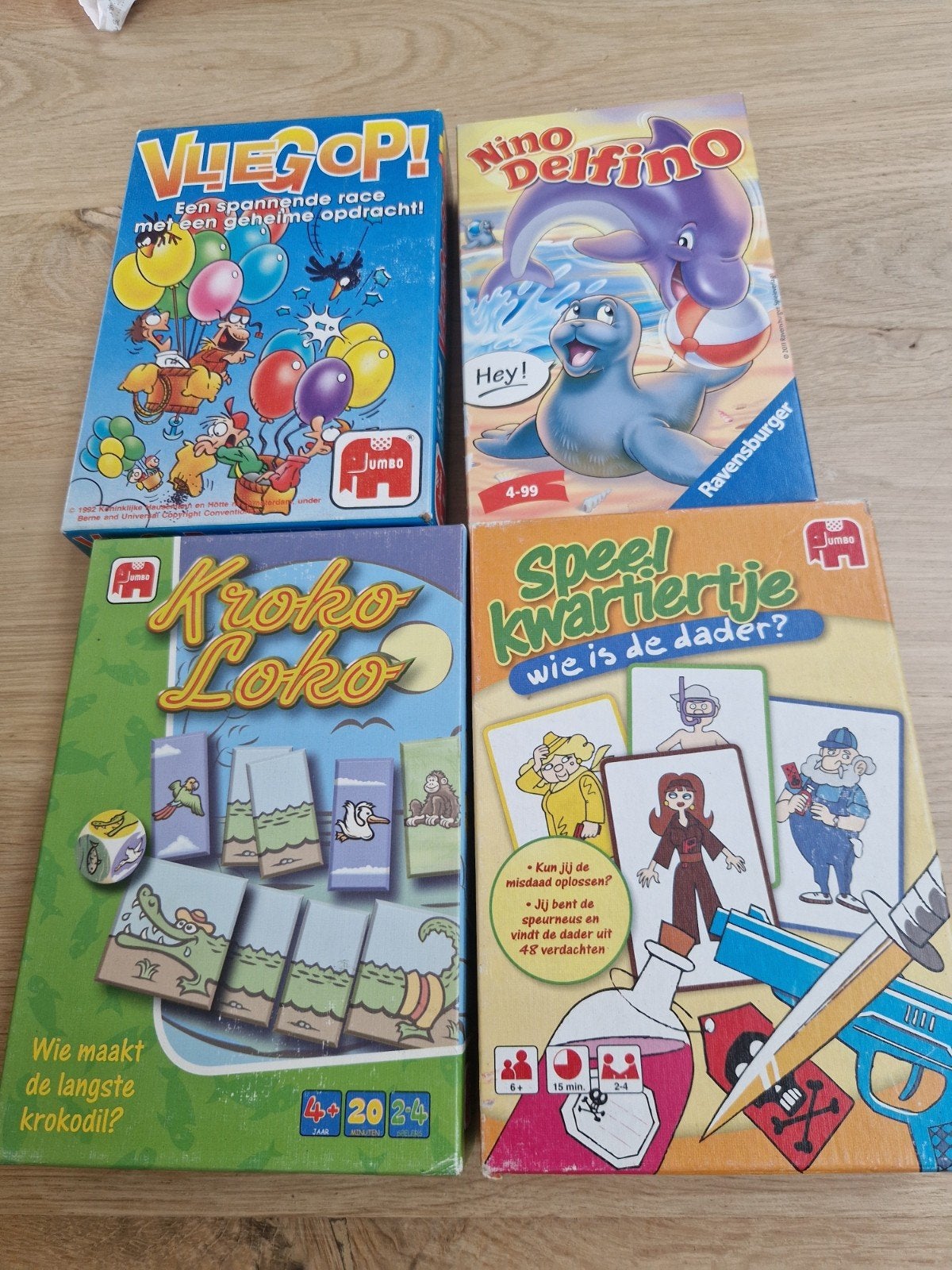 Vlieg Op! nino Delfino, Kroko Loko, wie is de dader, Een of twee spelers, Ophalen of Verzenden, Gebruikt