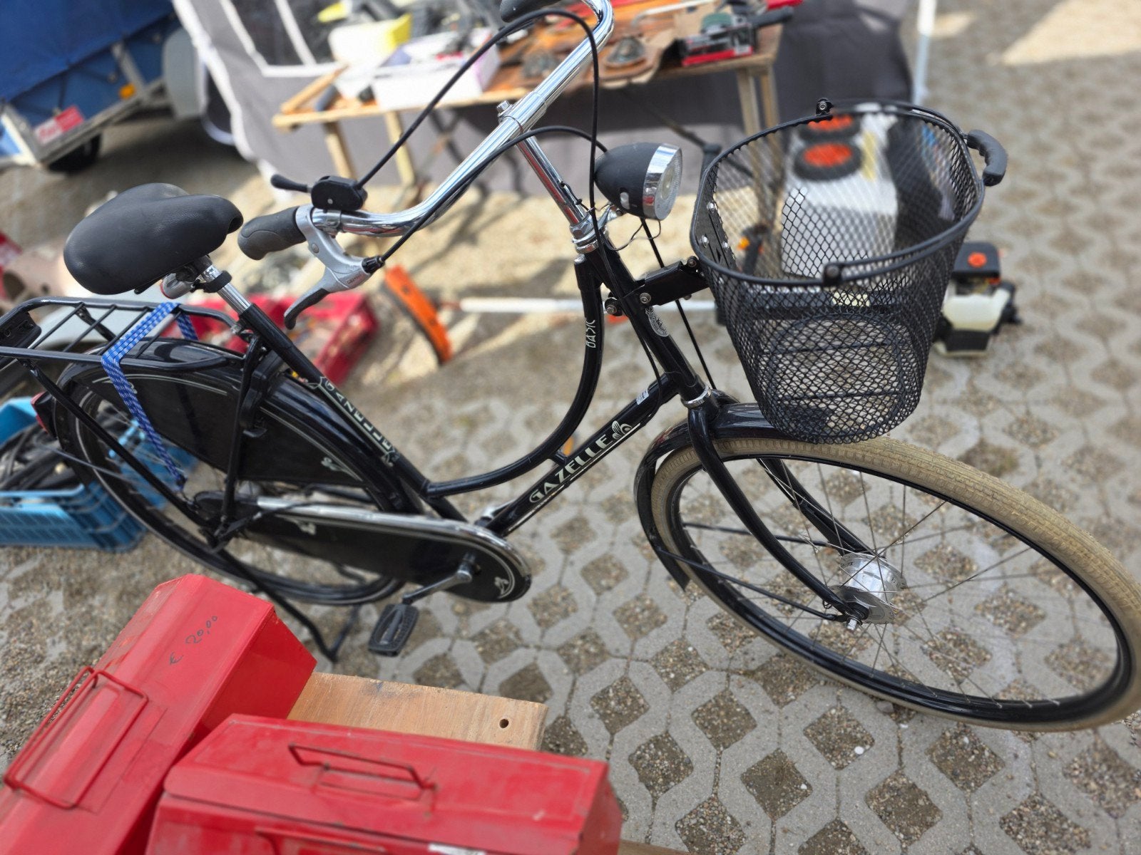 gazelle oma fiets zwart 3 versnellingen, Fietsen en Brommers, Ophalen, 26 inch of meer, Versnellingen