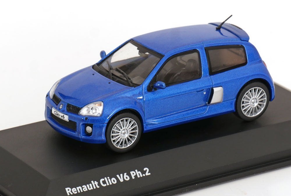 Renault Clio V6 (Phase 2) 2003 Blauw Metallic 1-43 Solido, Solido, Tschuiten@hotmail.com, Auto, Solido