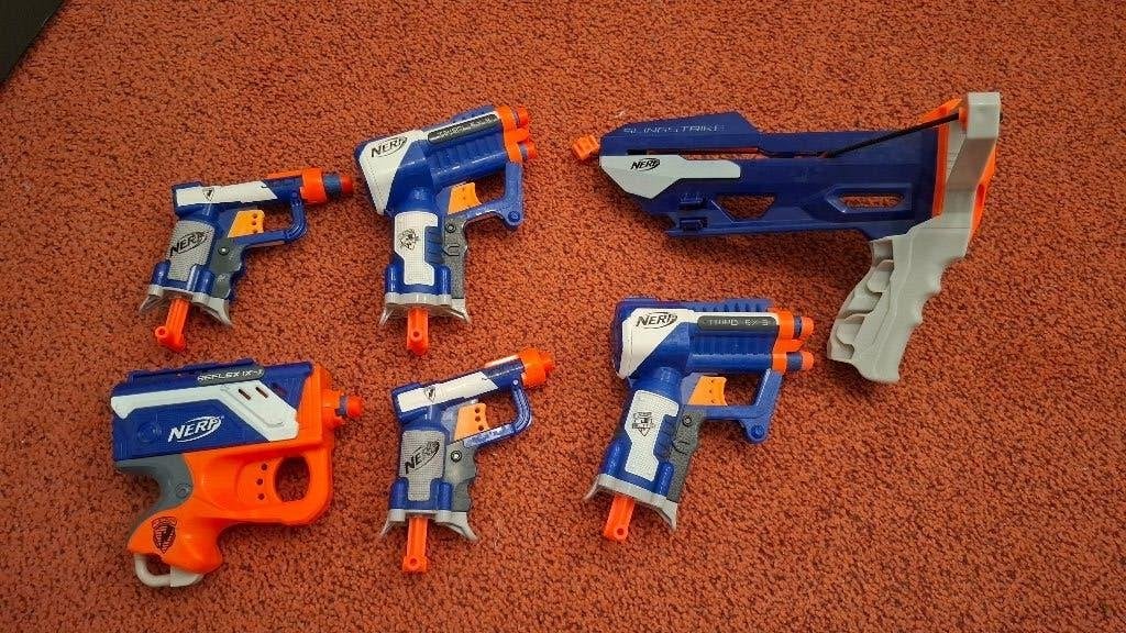 Kleine Nerf blasters, Ophalen of Verzenden, Gebruikt