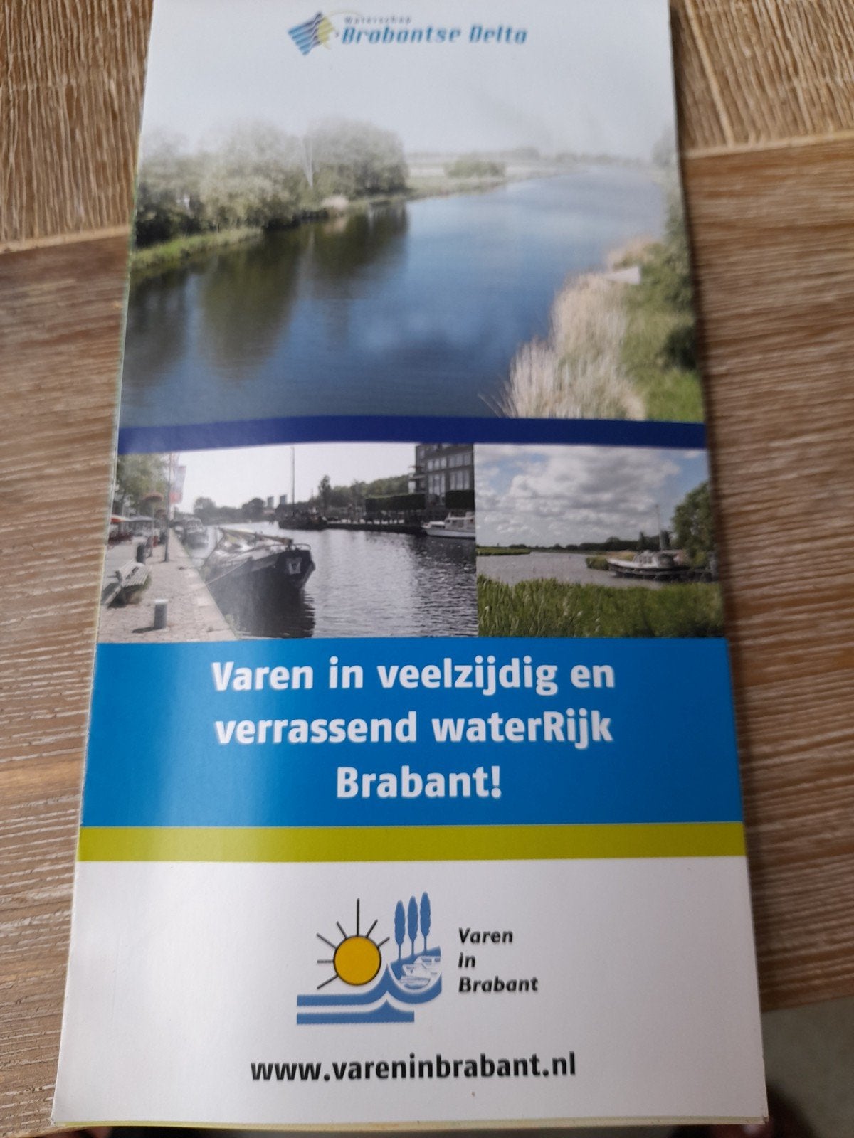 Vaarkaart Brabant: Varen, Ophalen of Verzenden, Zo goed als nieuw, Vereniging Varen in Brabant, Folder