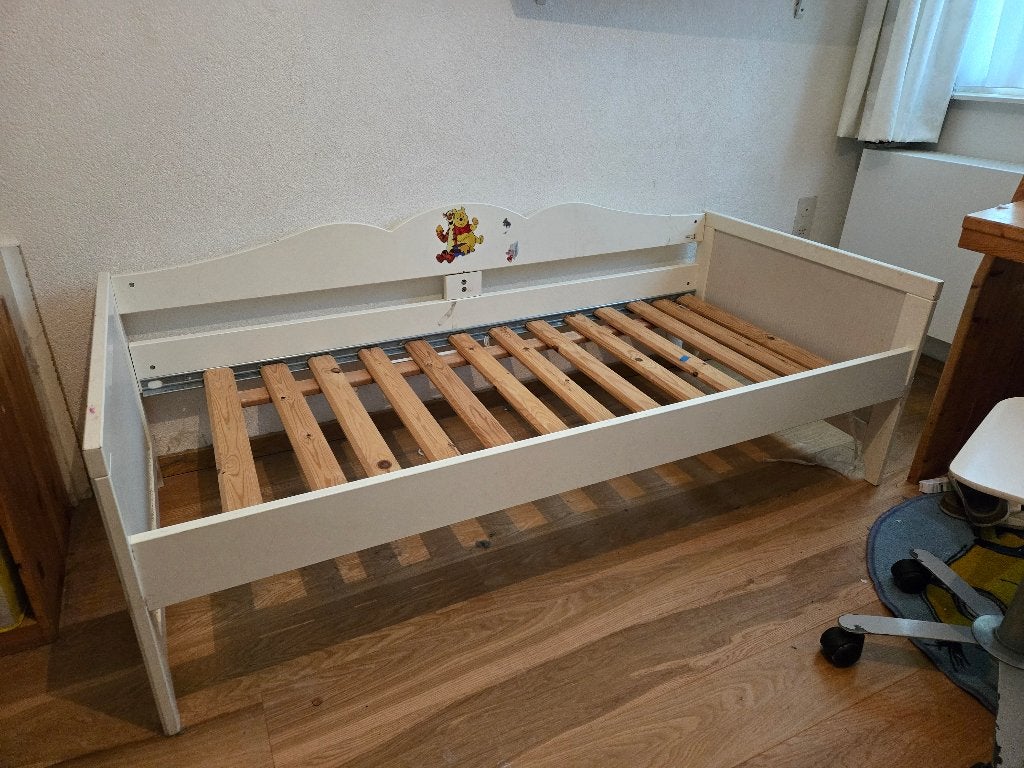 Kinderbed, Kinderen en Baby's, Ophalen, Gebruikt, 70 tot 85 cm, Lattenbodem