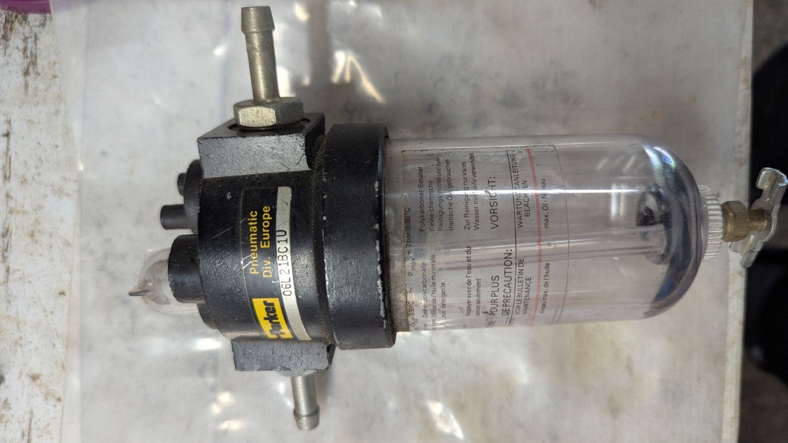 Parker Pneumatisch Filter 06L 21BC10 - Div. Europe, Doe-het-zelf en Verbouw, Compressors, Ophalen of Verzenden