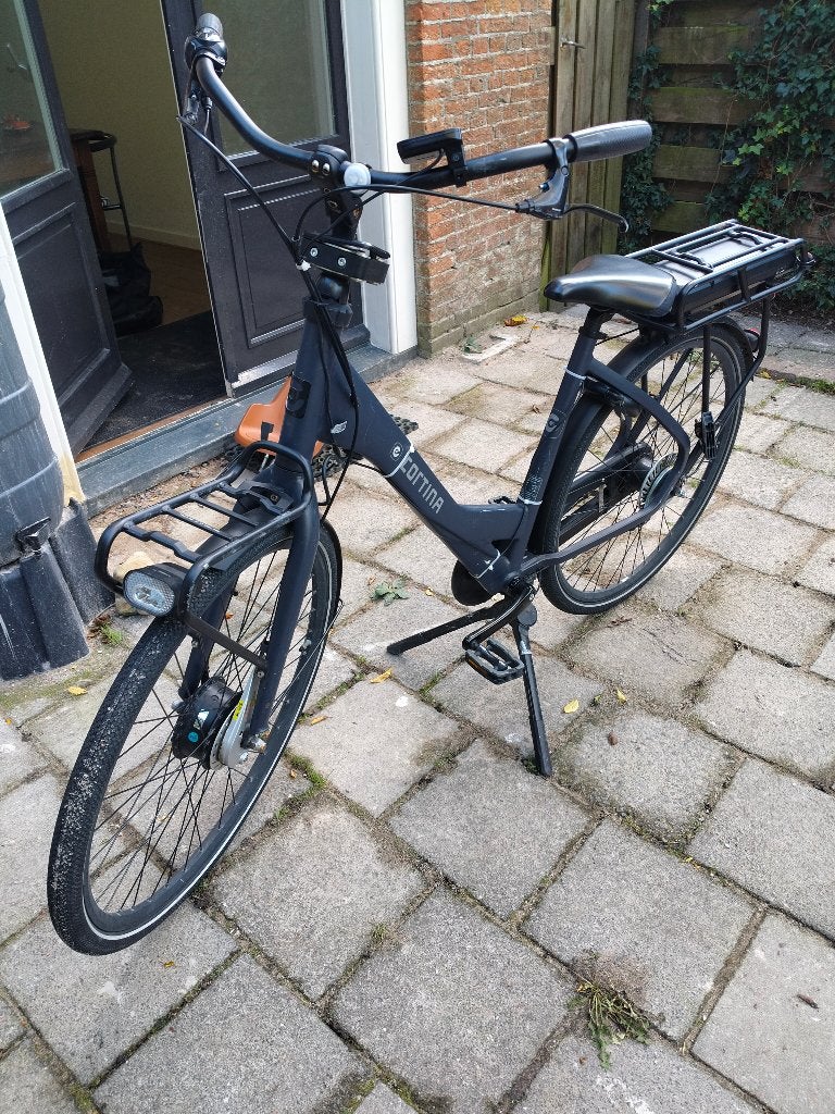 Cortina e-common elektrisch moederfiets, Fietsen en Brommers, Gebruikt, Versnellingen, 56 cm of meer, Schijfrem