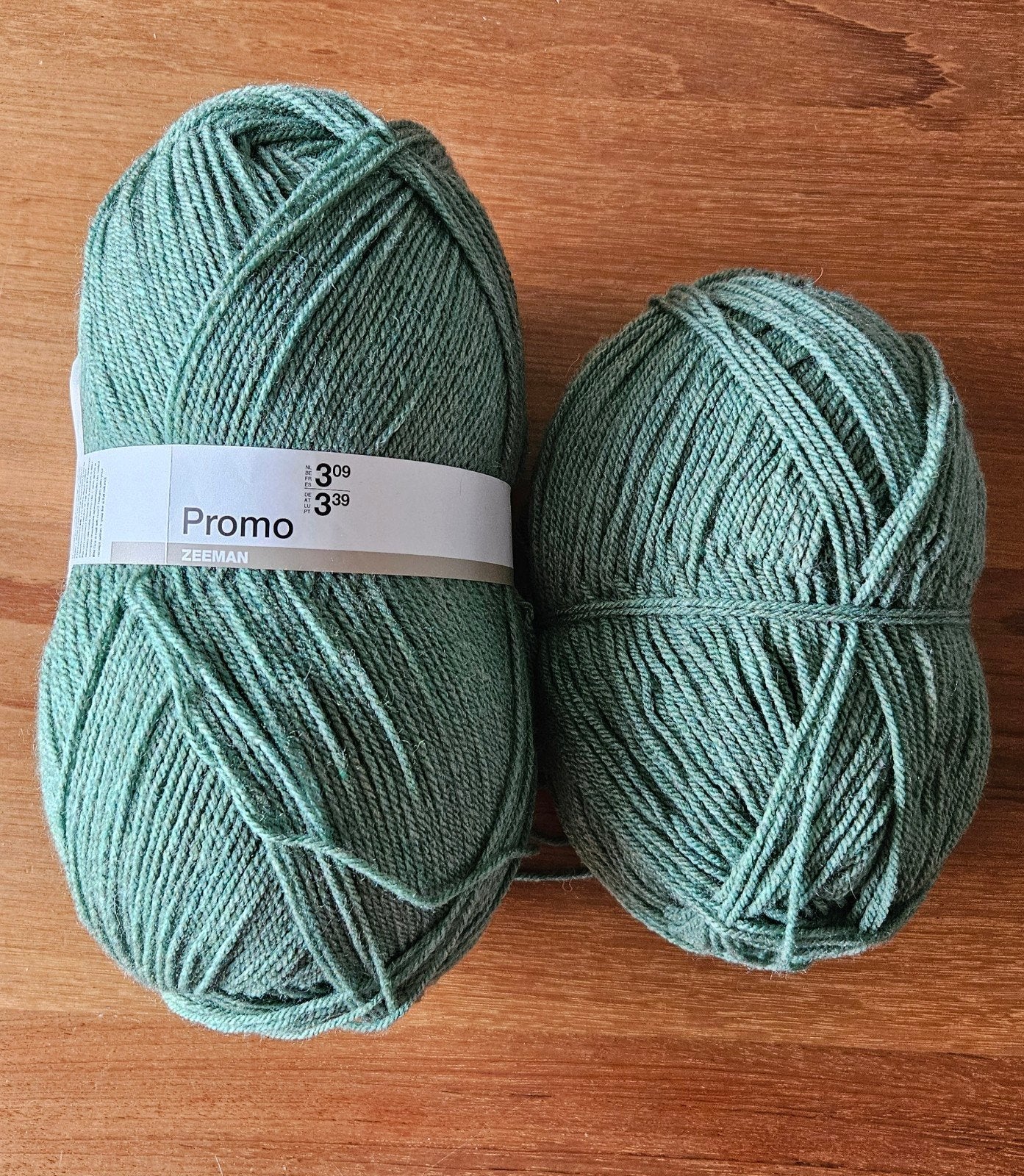 Lindegroene wol (450 gram), Ophalen, Nieuw, Breien of Haken, Wol of Garen