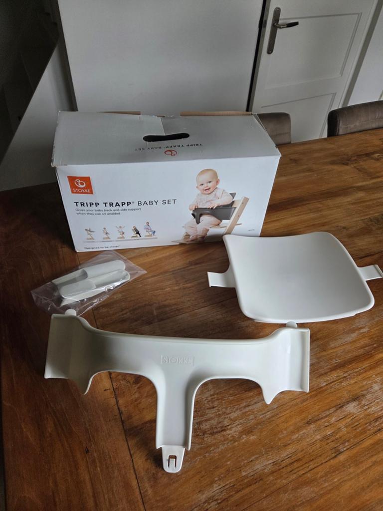 Stokke Tripp Trapp babyset Wit, Ophalen of Verzenden, Zo goed als nieuw, Overige typen