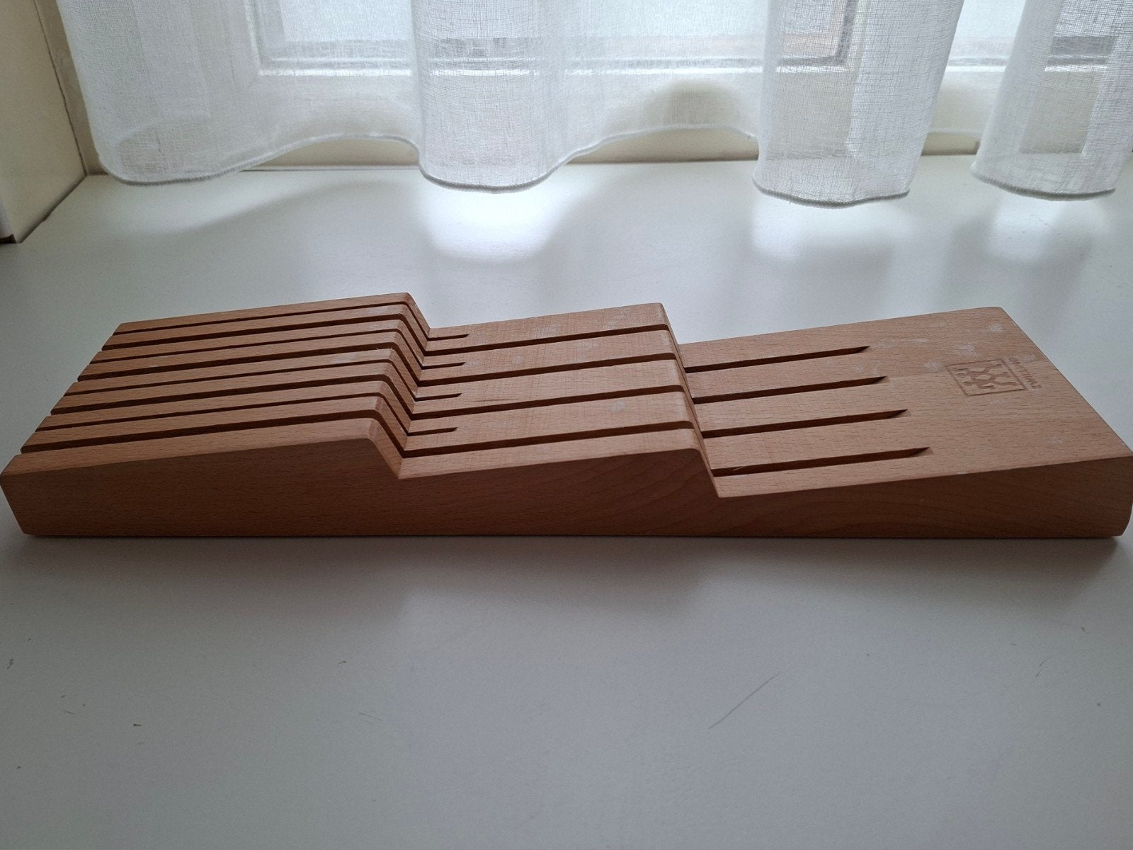 Zwilling beukenhouten lade-messenhouder, Overige typen, Hout, Ophalen of Verzenden, Zo goed als nieuw