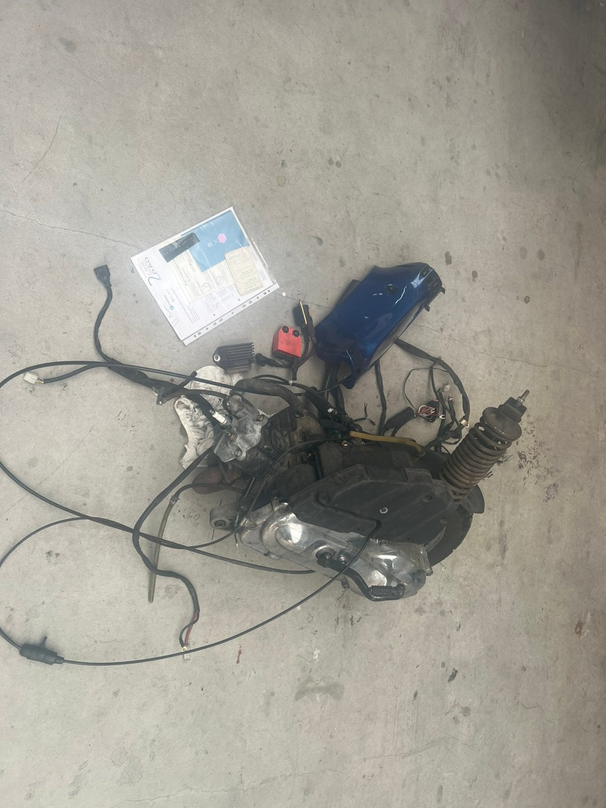 150cc 9000km hexagon 2t lc motorblok plug&play piaggio, Ophalen of Verzenden