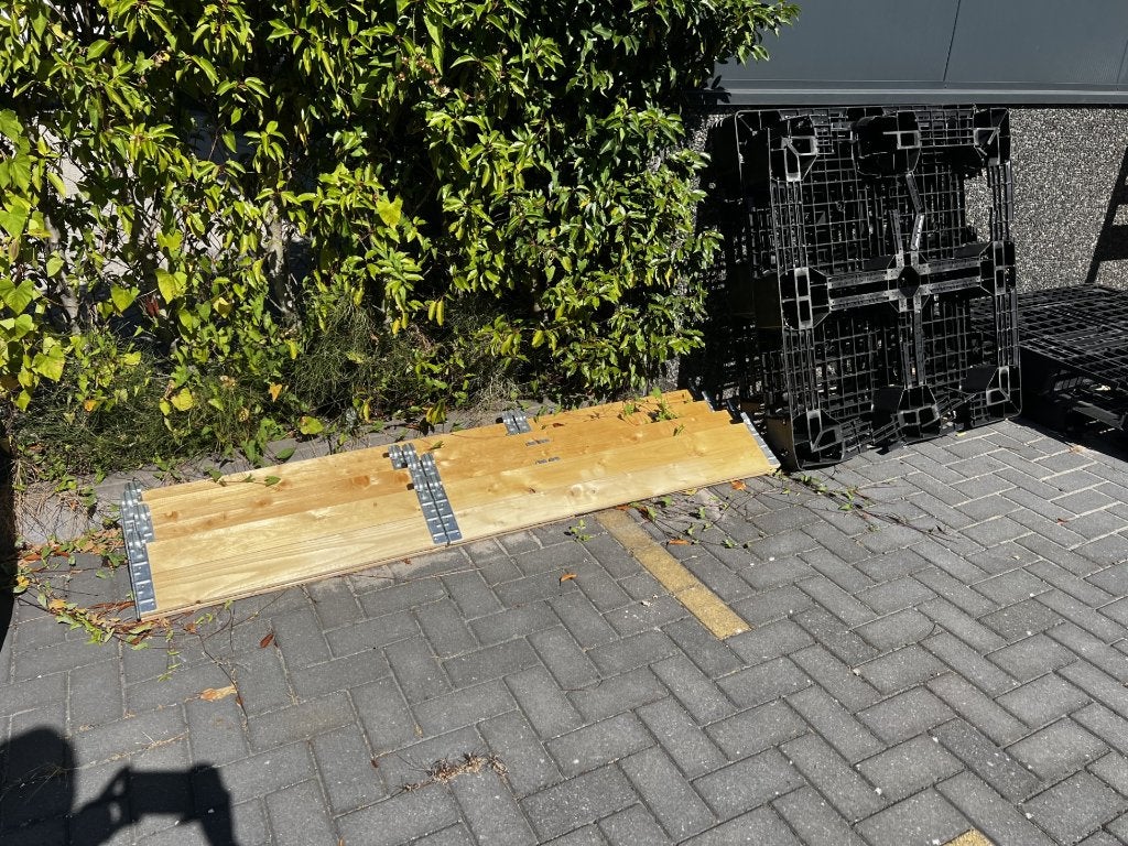 Pallets ombouw kist, Doe-het-zelf en Verbouw, Hout en Planken, Ophalen, Gebruikt, 50 mm of meer, Pallet