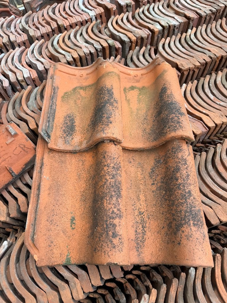 10.000 stuks Dakpan ovh rood Teeuwen 38x26cm., Ophalen, Gebruikt, Steen of Klei, Tegelen