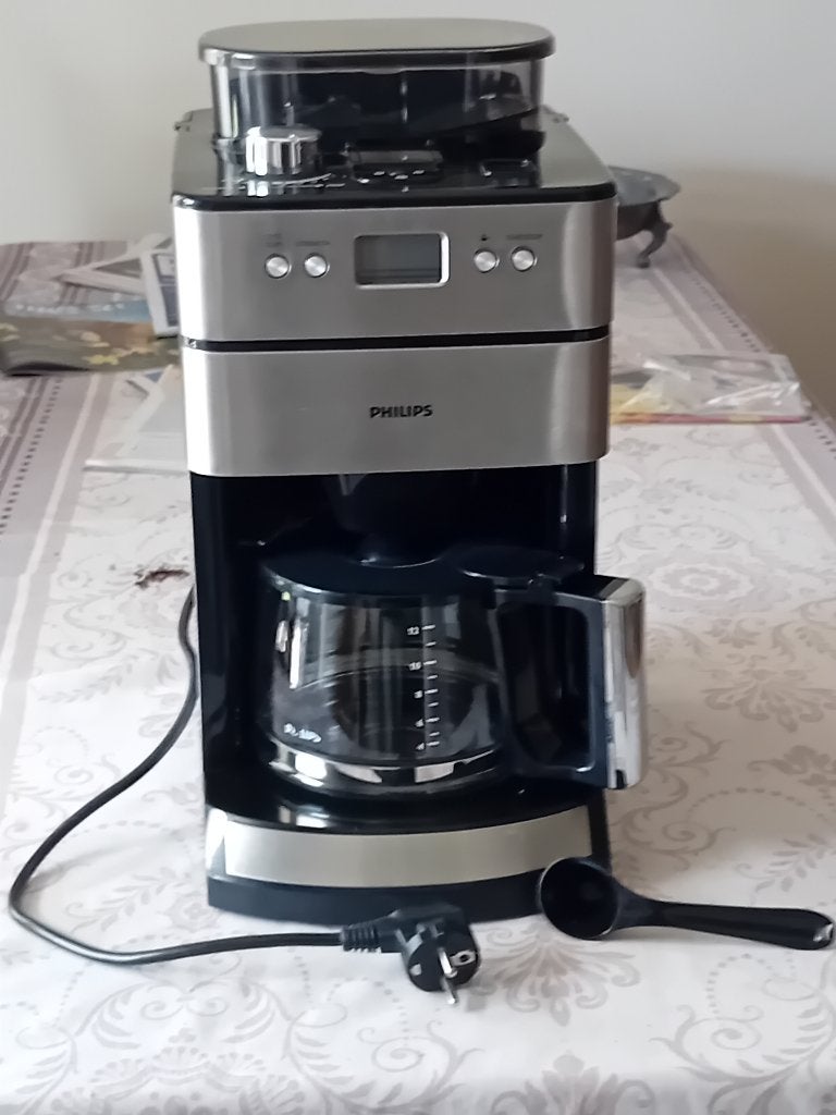 Philips Grind & Brew HD7740 koffiezetapparaat, Witgoed en Apparatuur, Koffiezetapparaten, Ophalen, Gebruikt, 10 kopjes of meer