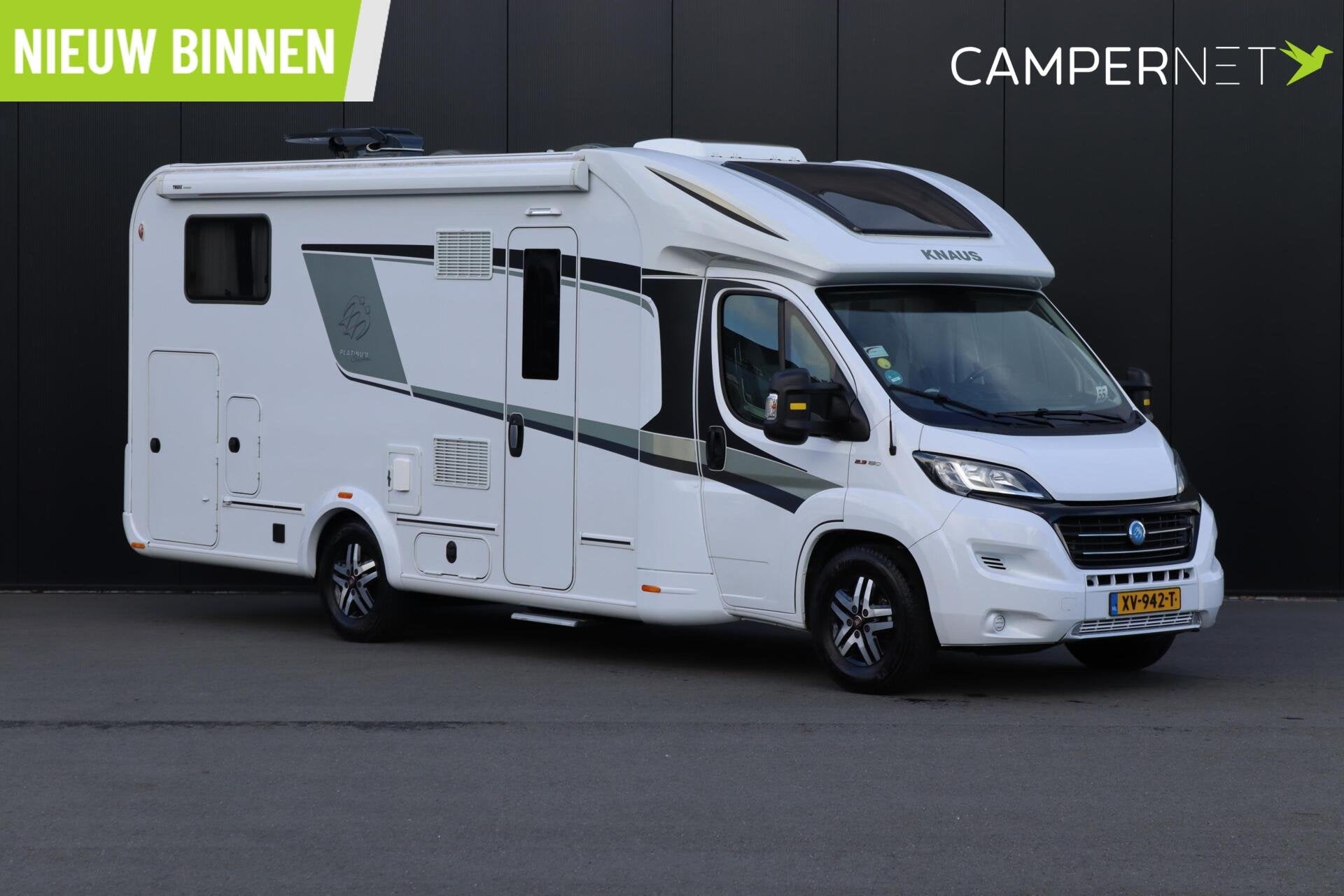 Knaus Sun Ti 700 MEG 140pk Automaat | Omvormer | Lengtebedde, Caravans en Kamperen, Automaat, ABS, Tot en met 2, 7 tot 8 meter