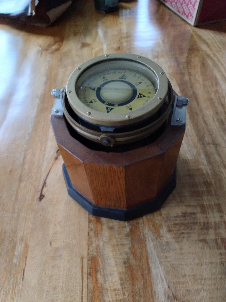 Kompas, Verzamelen, Ophalen of Verzenden, Zo goed als nieuw, Motorboot of Zeilboot, Gebruiksvoorwerp