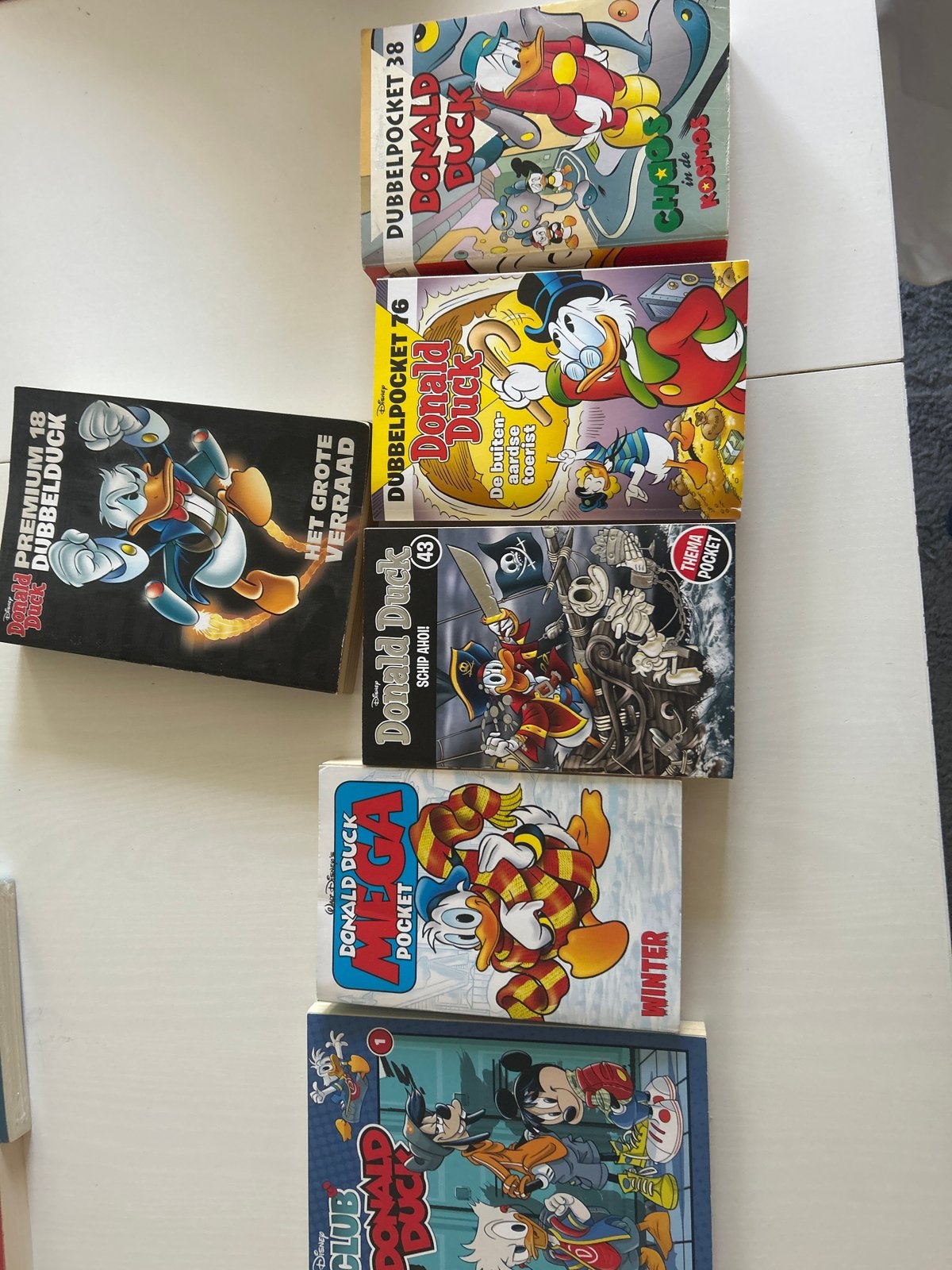 Donald Duck  - Dubbelpocket, Mega, Prem (zsm weg!!!!!), Boeken, Meerdere stripboeken, Ophalen, Gelezen
