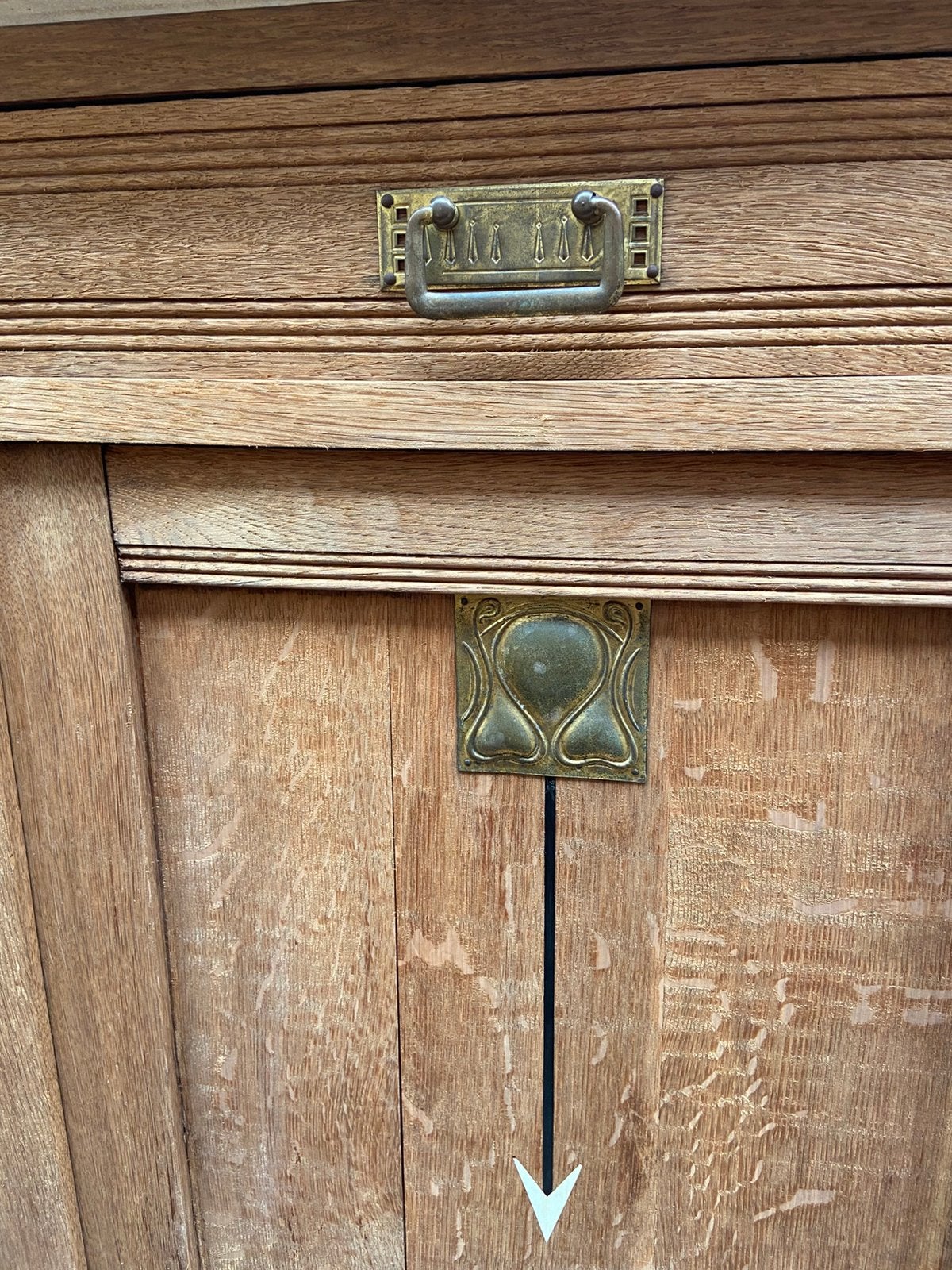 Landelijk Frans Art Deco kast commode, Ophalen