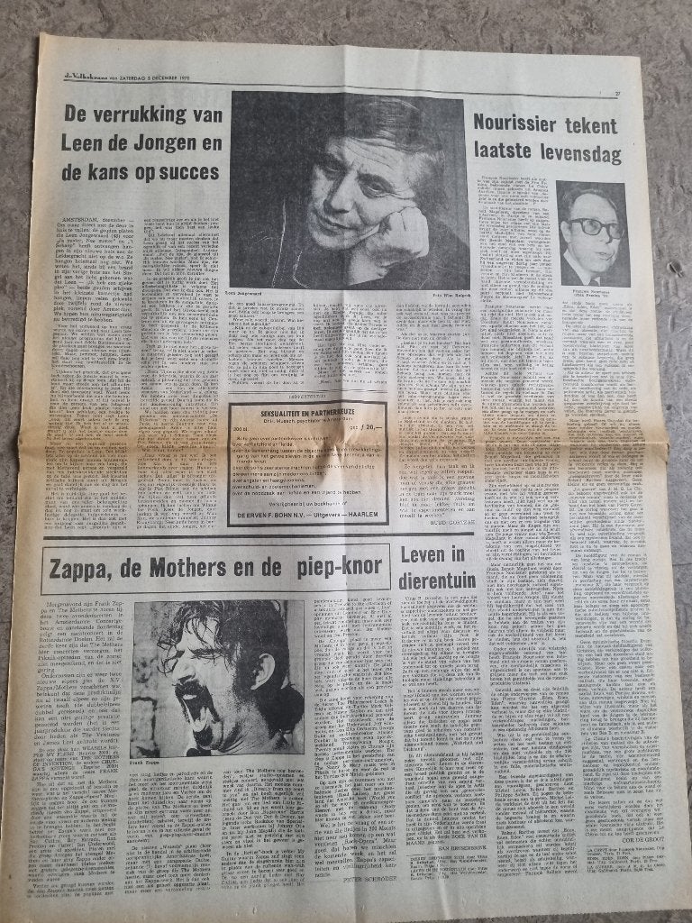 Artikel Leen Jongewaard (1970), Ophalen of Verzenden, 1960 tot 1980, Knipsel(s)
