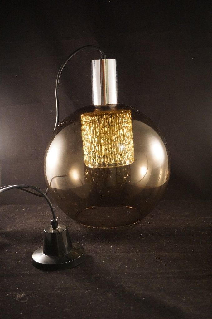 Vintage Orrefors Zweden Hanglamp, Ophalen, Vintage, E27 (groot), Glas