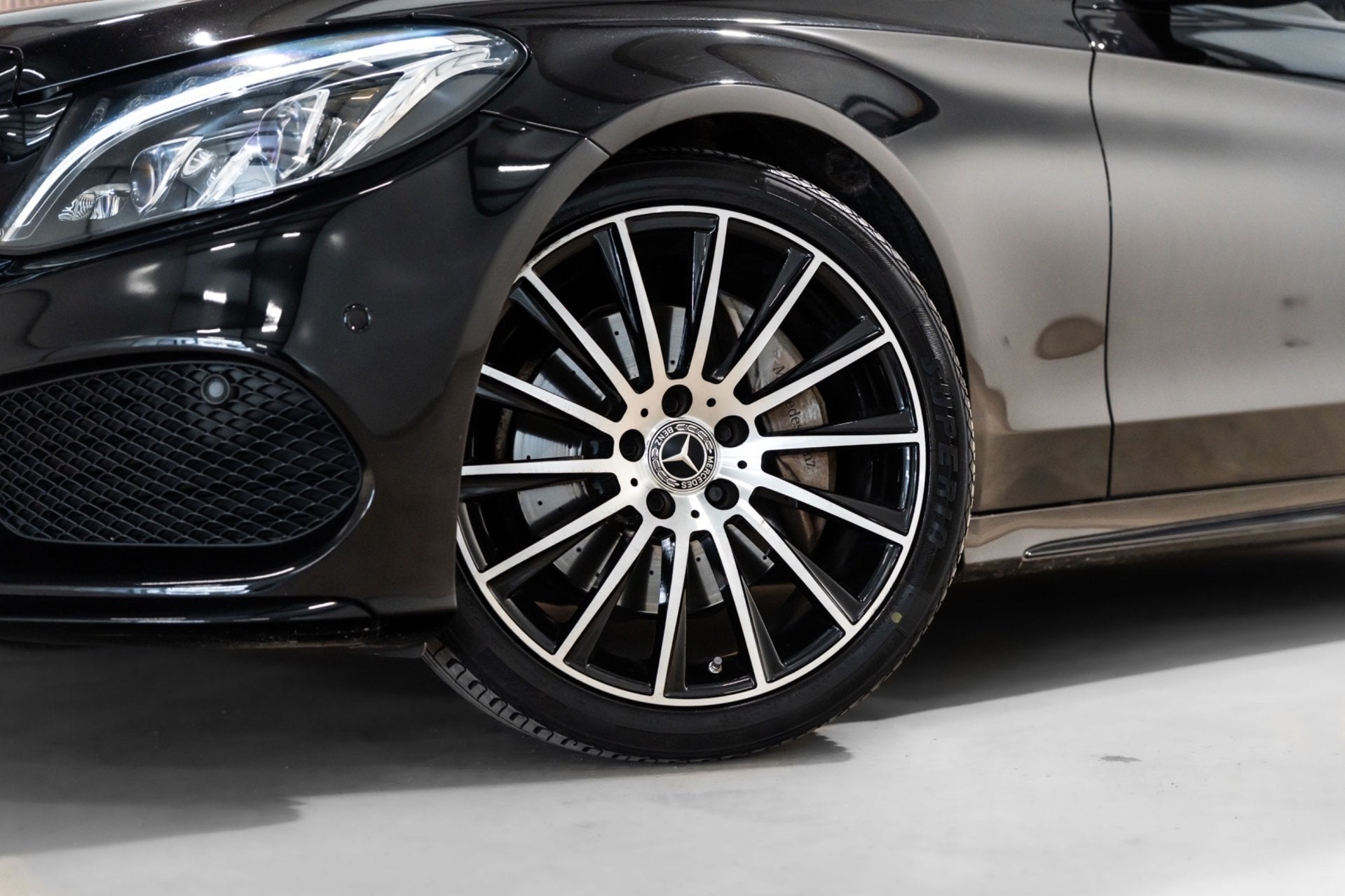 Mercedes-Benz C-klasse 300 Prestige Full Option Pano Camera, Auto's, Automaat, 4 cilinders, Automatische klimaatregeling, Zwart