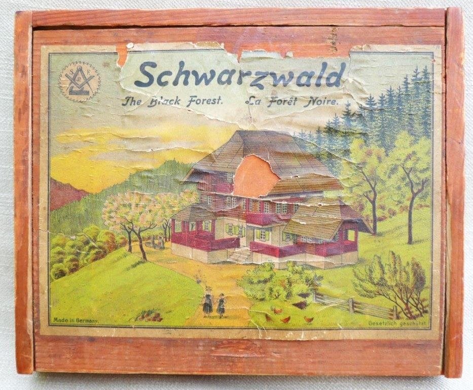 SFF Germany houten bouwdoos Schwarzwald Villa., Antiek en Kunst, Antiek | Speelgoed, Ophalen of Verzenden